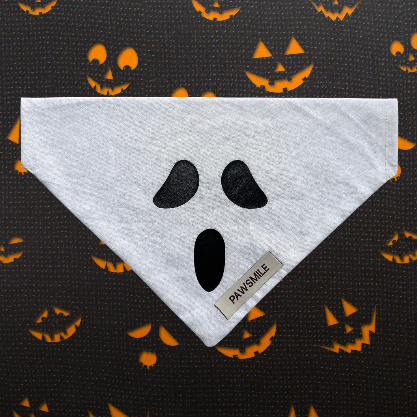 Spooky Paws – Halloween Bandana met Ghost Face