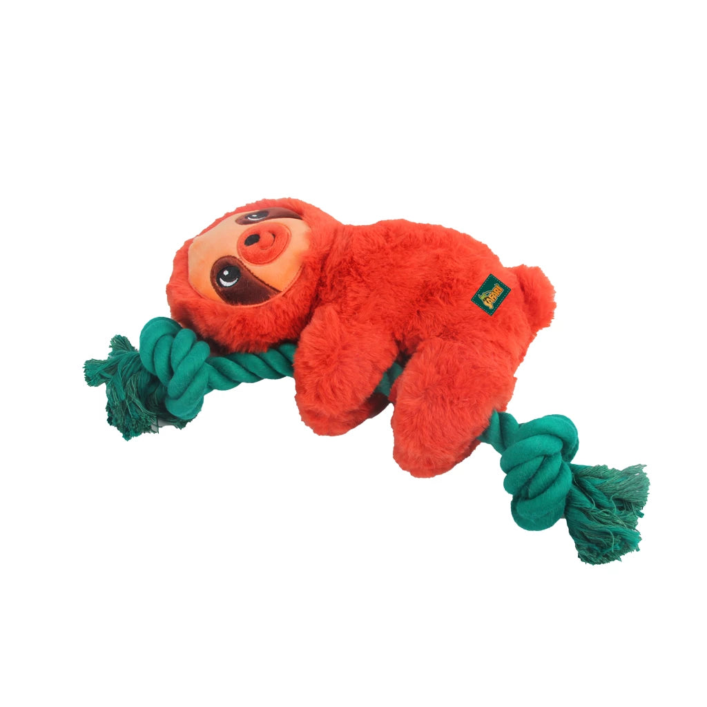 Luiaard touw knuffel speeltje