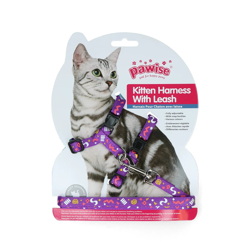 Pawise kattentuigje met riem Paars/roze