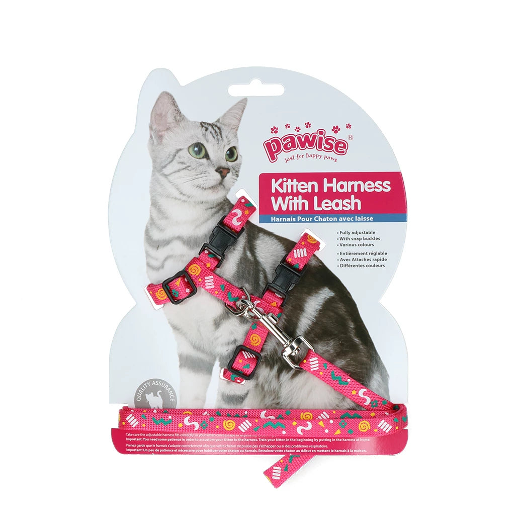 Pawise kattentuigje met riem Paars/roze