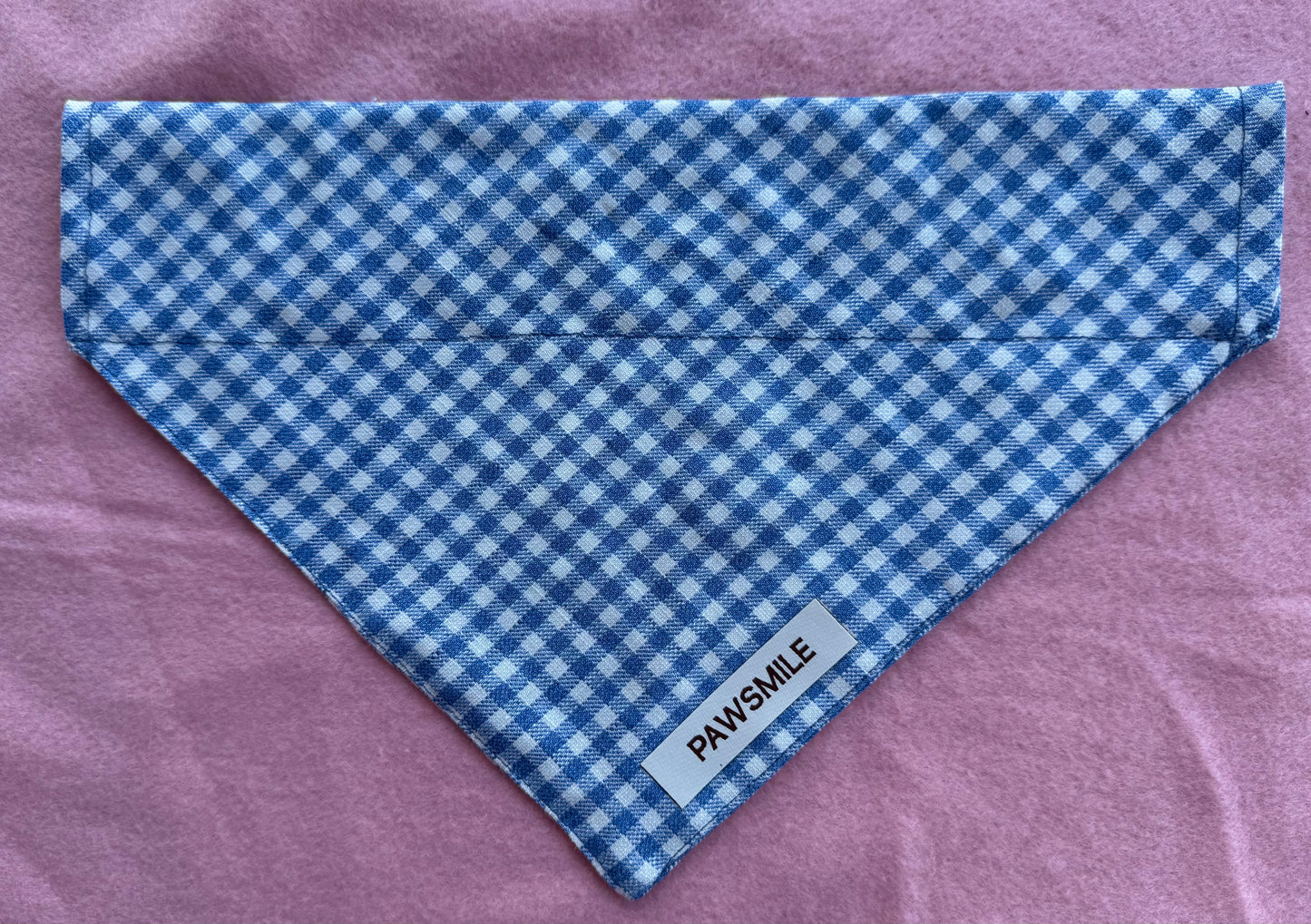 Blueberry Picnic – Blauwe Geruite Bandana