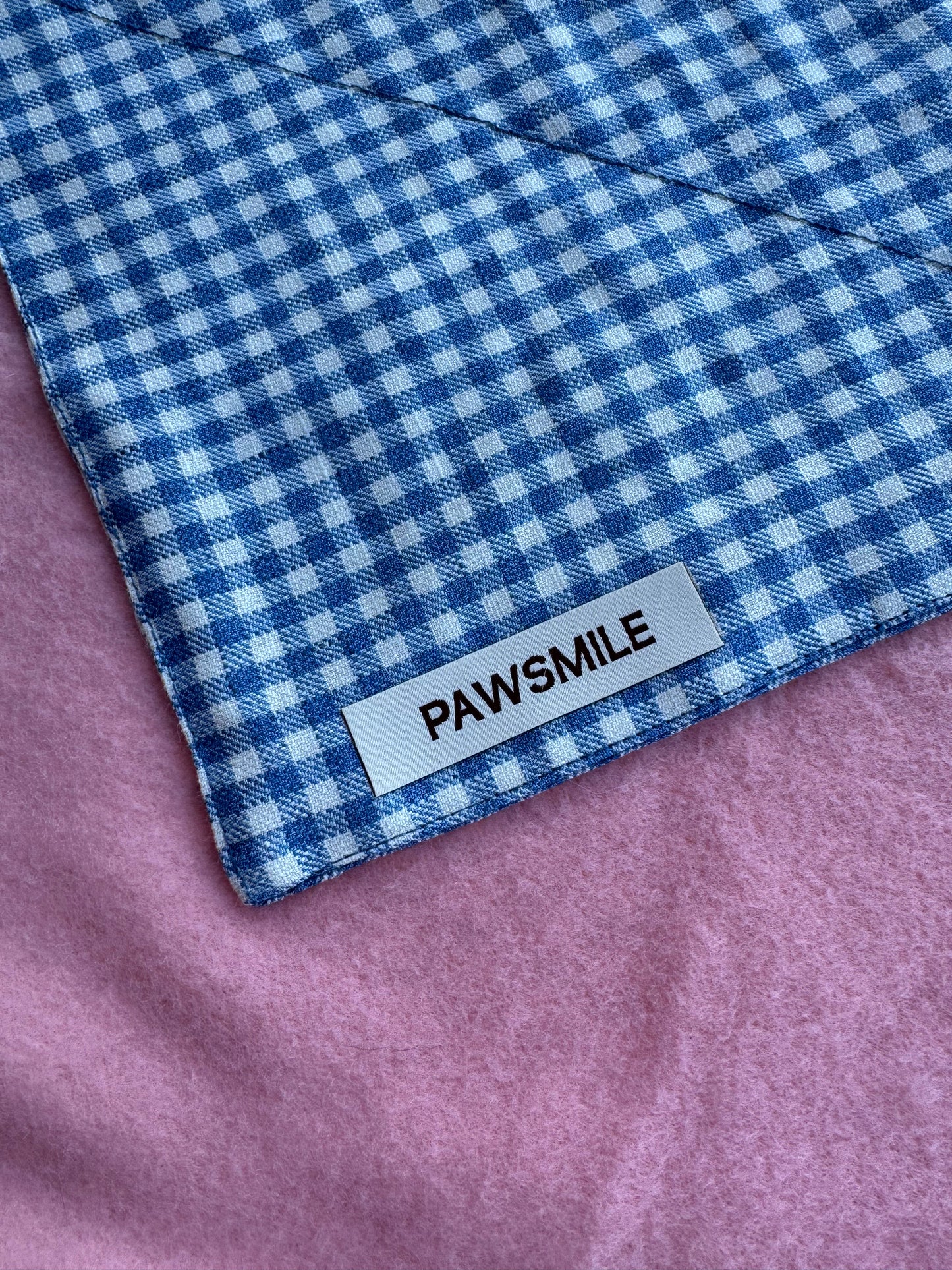 Blueberry Picnic – Blauwe Geruite Bandana