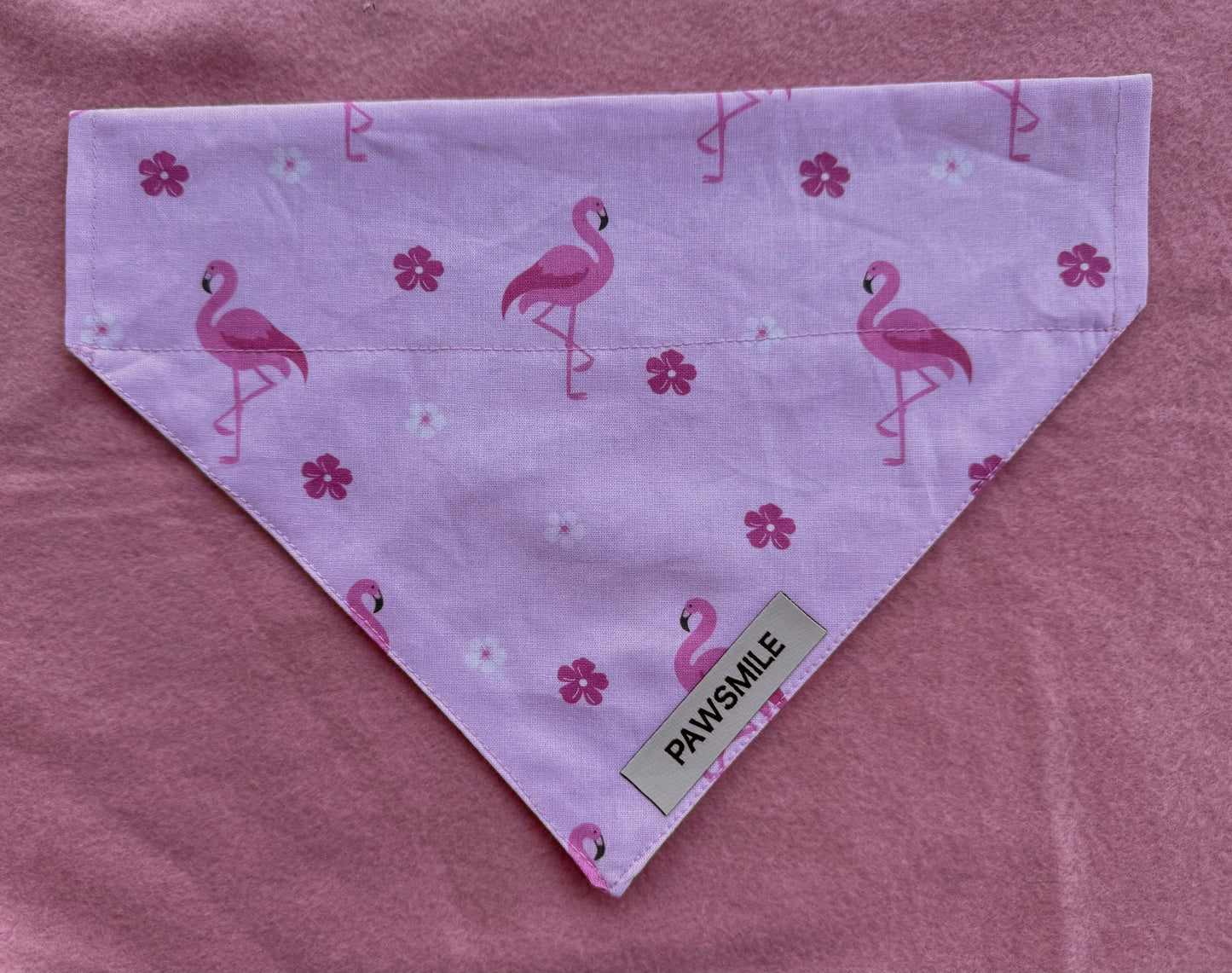 Paradise Pups – Roze Bandana met Flamingo's