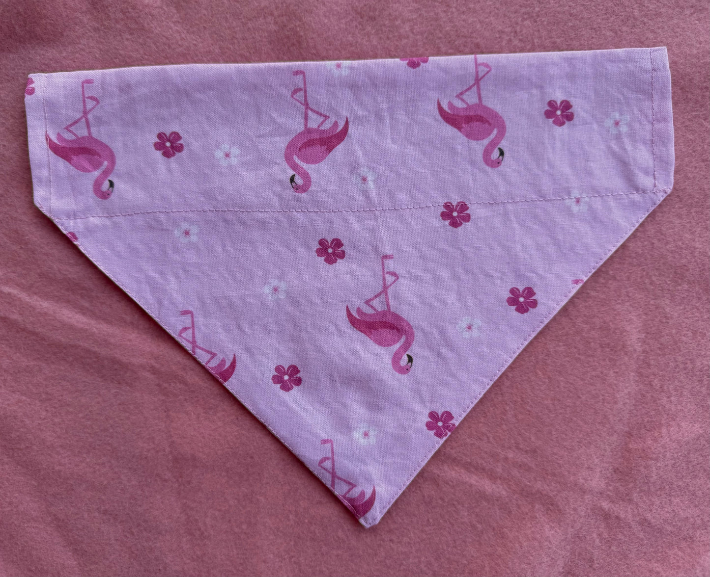 Paradise Pups – Roze Bandana met Flamingo's