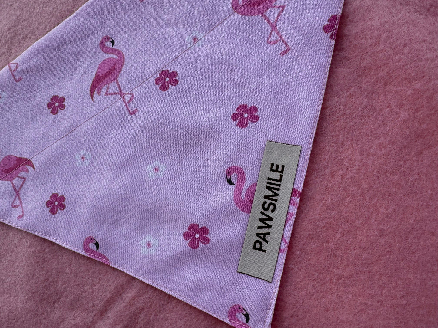 Paradise Pups – Roze Bandana met Flamingo's