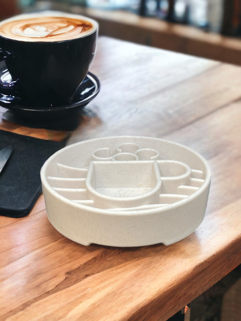 Koffiepauze - slowfeeder wit
