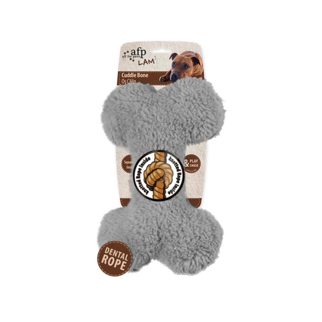 Teddy lambswool bones - hondenspeeltje