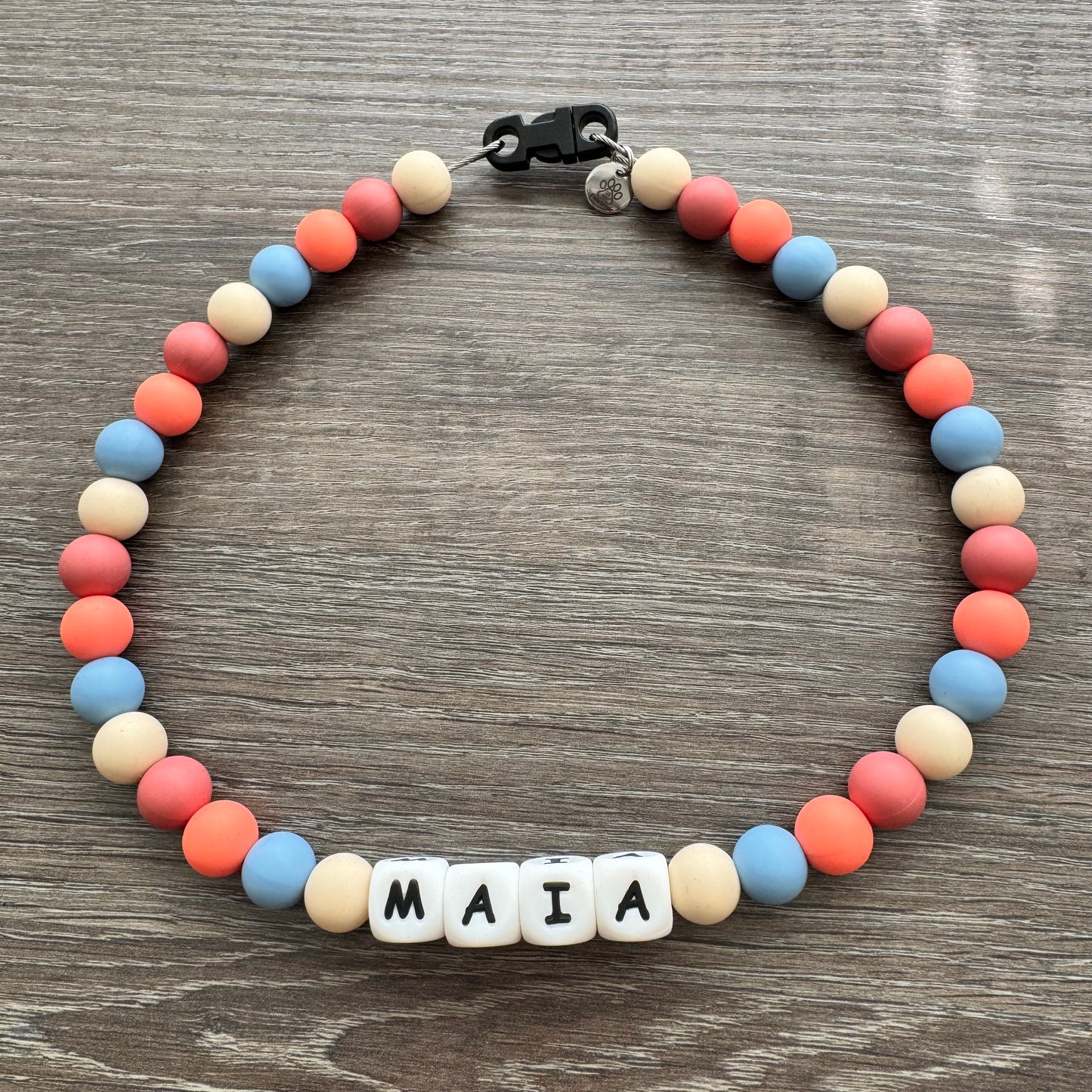 Coral sunset - waterdichte hondenketting