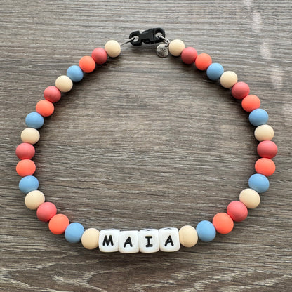 Coral sunset - waterdichte hondenketting