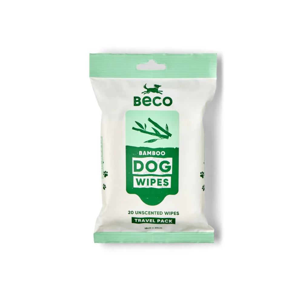 Bamboo Travel Wipes - Unscented - 20 Pack