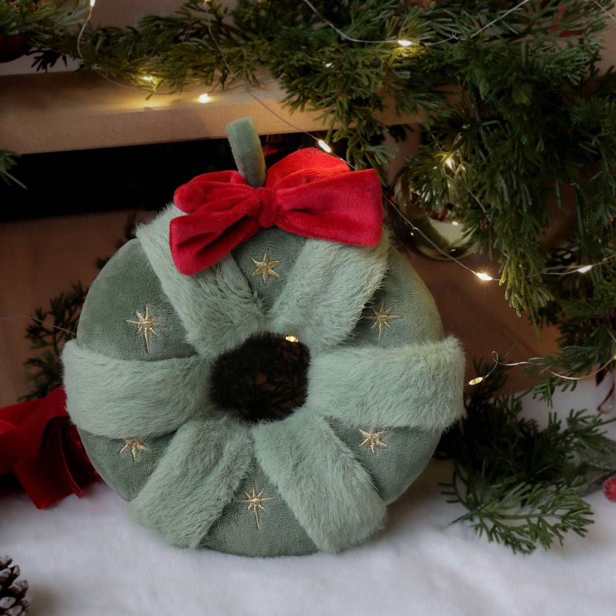 Feestelijke kerstkrans neuswerk-speelgoed