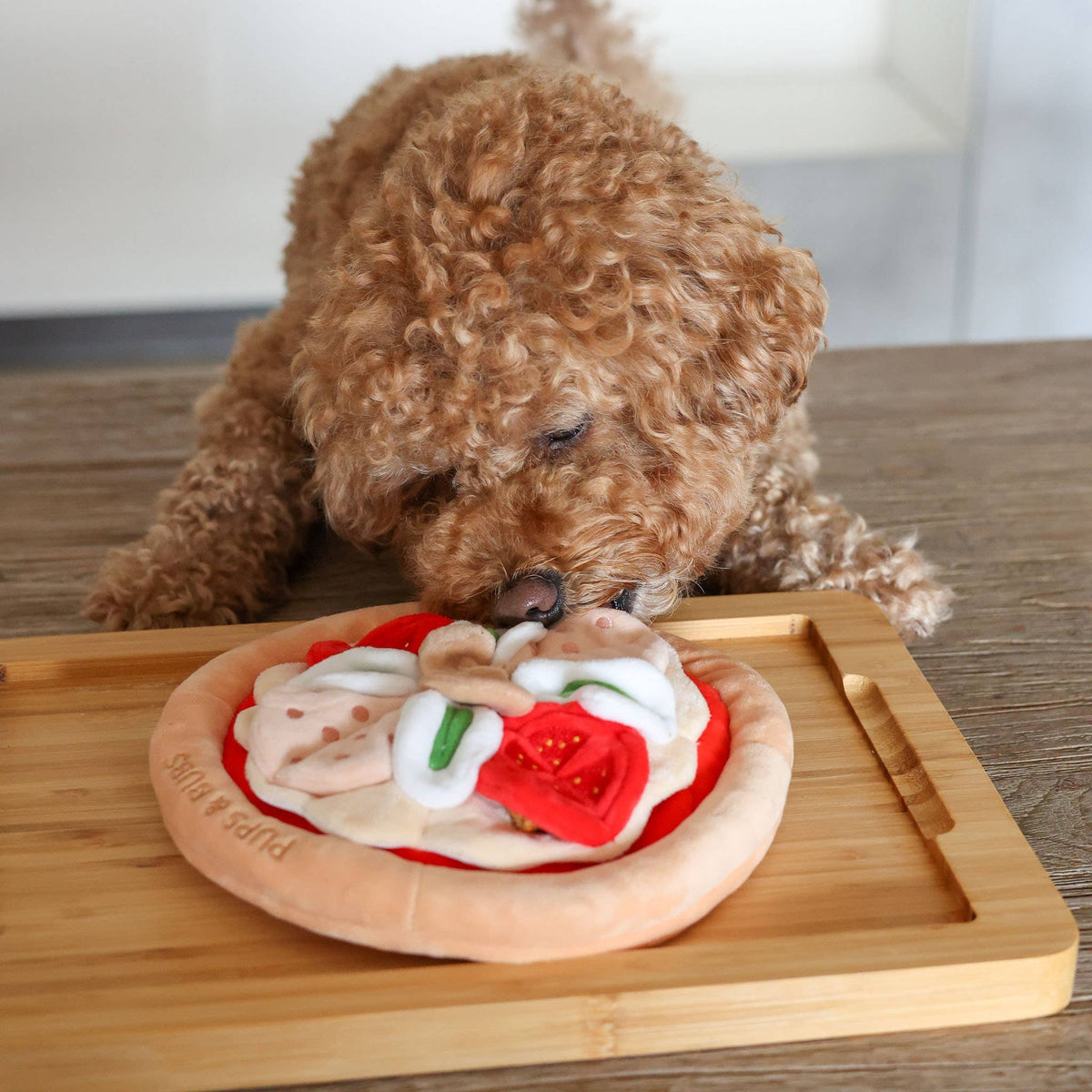 Pepperoni-pizza snuffelmat | meerlagig