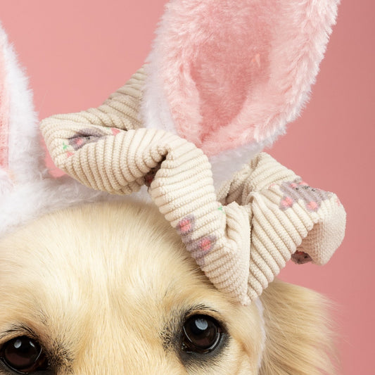 Bunny Blooms Scrunchie – Scrunchie met Konijntjes en Bloemetjes