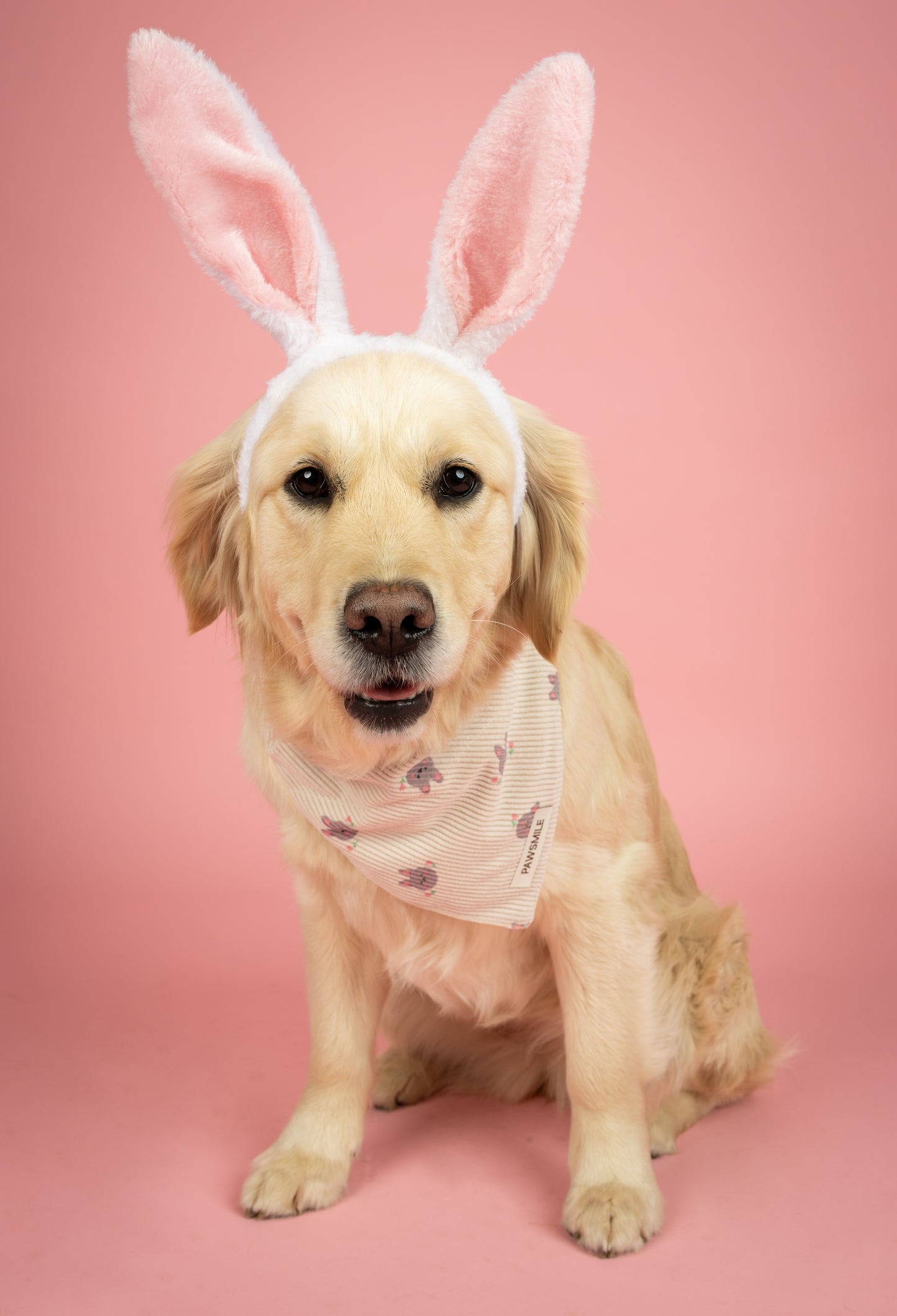 Bunny Blooms – Bandana met Konijntjes en bloemen