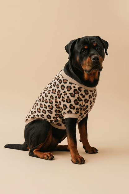 Pantertrui beige bruin