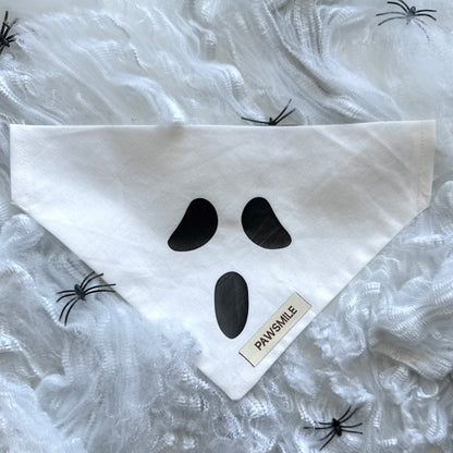 Spooky Paws – Halloween Bandana met Ghost Face
