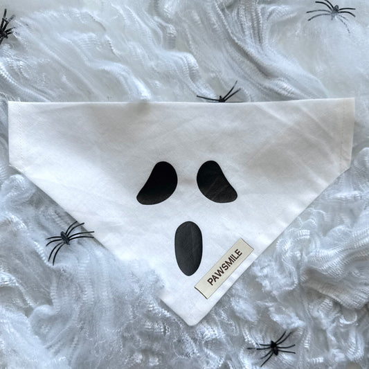 Spooky Paws – Halloween Bandana met Ghost Face