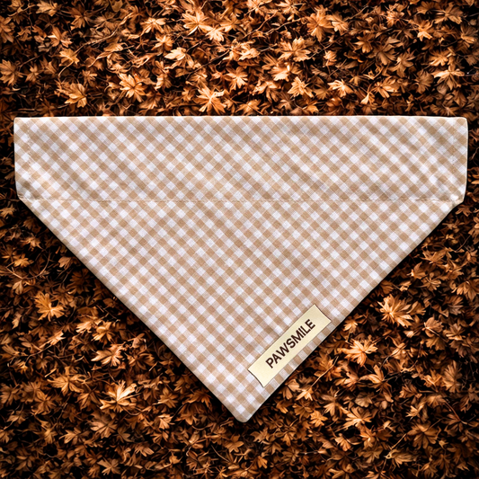 Cozy Autumn – Herfst Bandana met Ruitjes