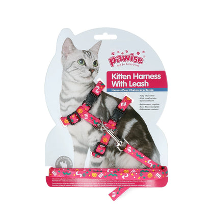 Pawise kattentuigje met riem Paars/roze