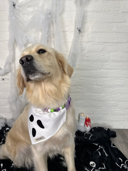 Spooky Paws – Halloween Bandana met Ghost Face