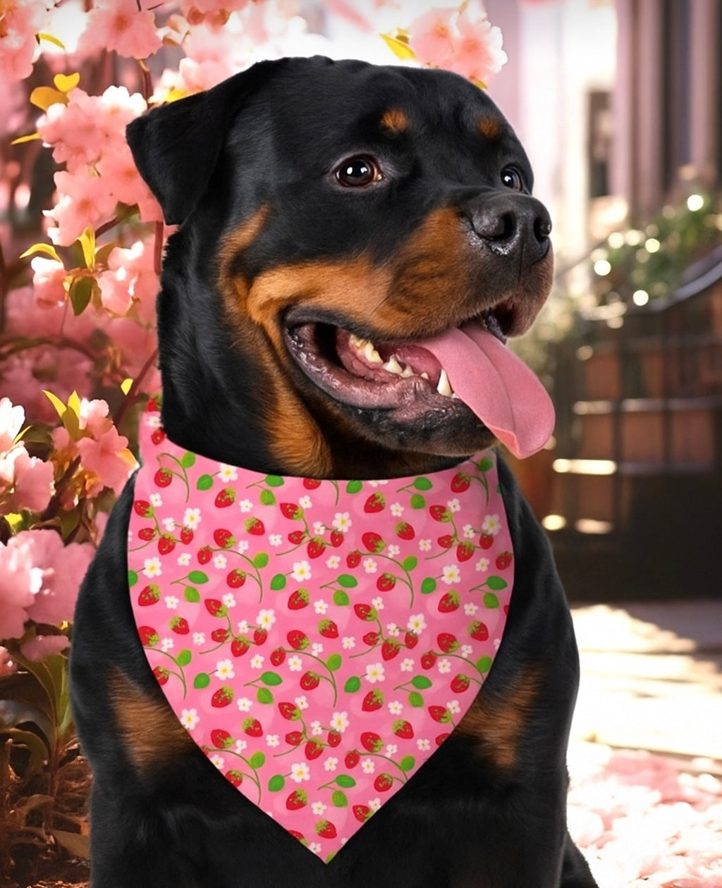 Strawberry fields - knoopbandana