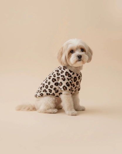 Pantertrui beige bruin