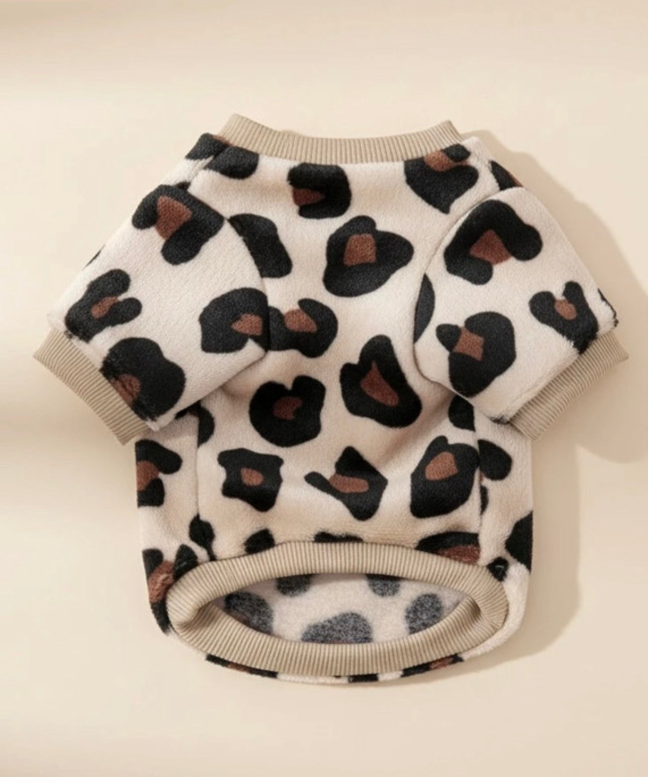 Pantertrui beige bruin