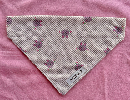 Bunny Blooms – Bandana met Konijntjes en bloemen