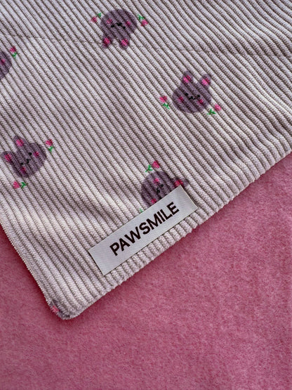 Bunny Blooms – Bandana met Konijntjes en bloemen