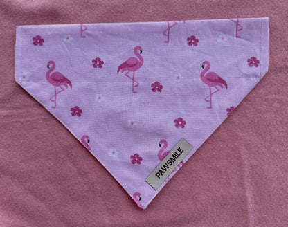 Paradise Pups – Roze Bandana met Flamingo's