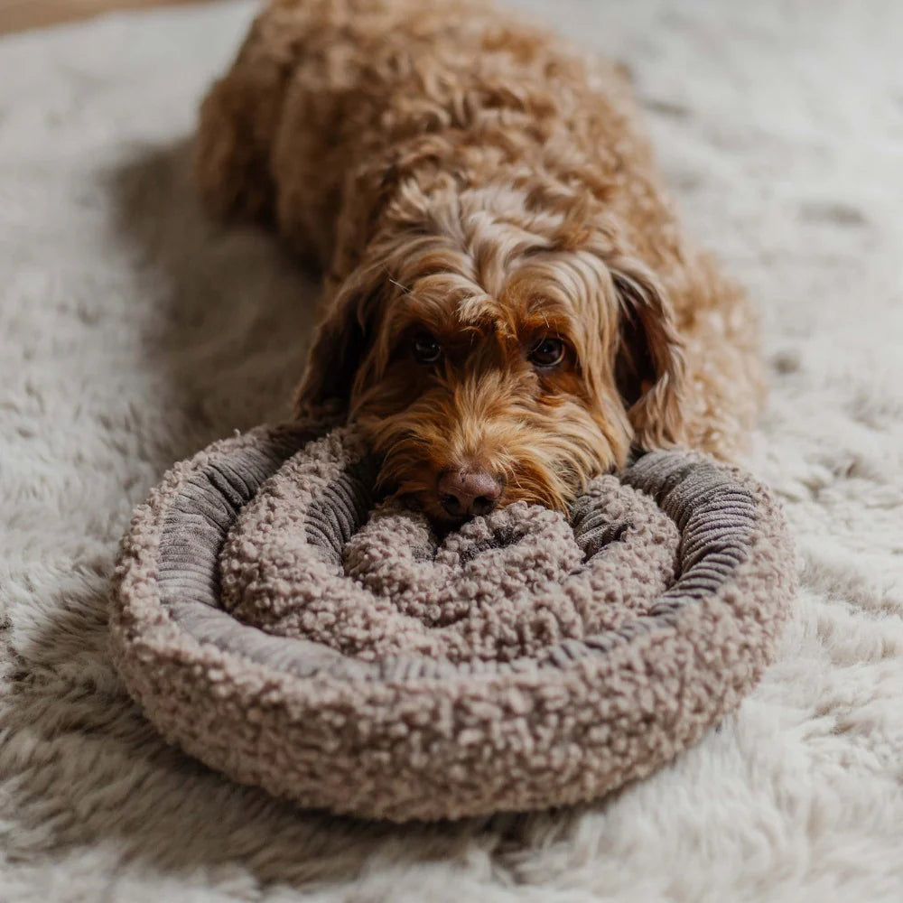 Swirl snuffelspeeltje Taupe