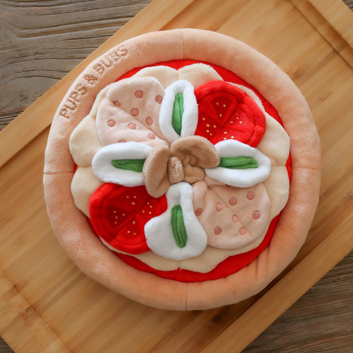 Pepperoni-pizza snuffelmat | meerlagig
