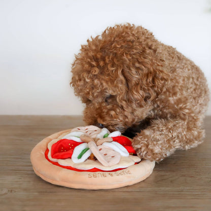 Pepperoni-pizza snuffelmat | meerlagig